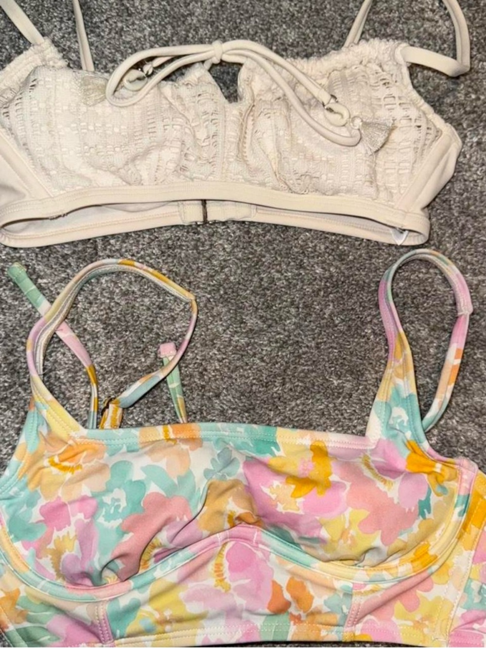 Target Pastel Floral Underwire Bralette Set - Cream & Multicolor